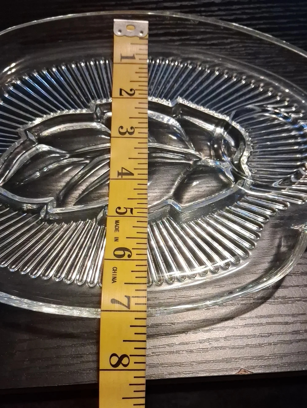 Four Glass Plates And Four Glass Cups